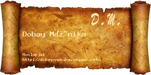 Dobay Mónika névjegykártya